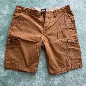 Timberland Brown Cargo Shorts with Classic Design